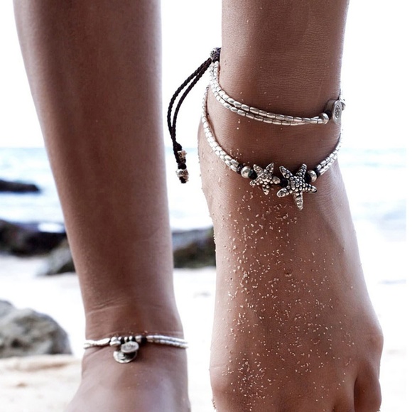 FC7 | Boho Foot Chain Starfish Ankle Bracelet - Picture 4 of 8